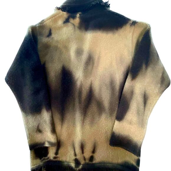 ALANUI: Men's Brown Cashmere/Wool Tie Dye Cardigan - Small - Picture 3 of 10